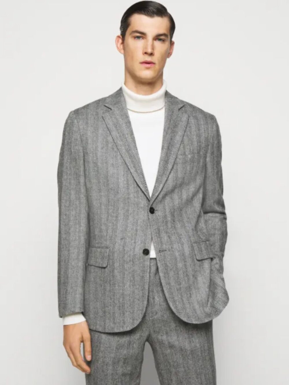 J.Lindeberg Anton S Suit – Grey Herringbone